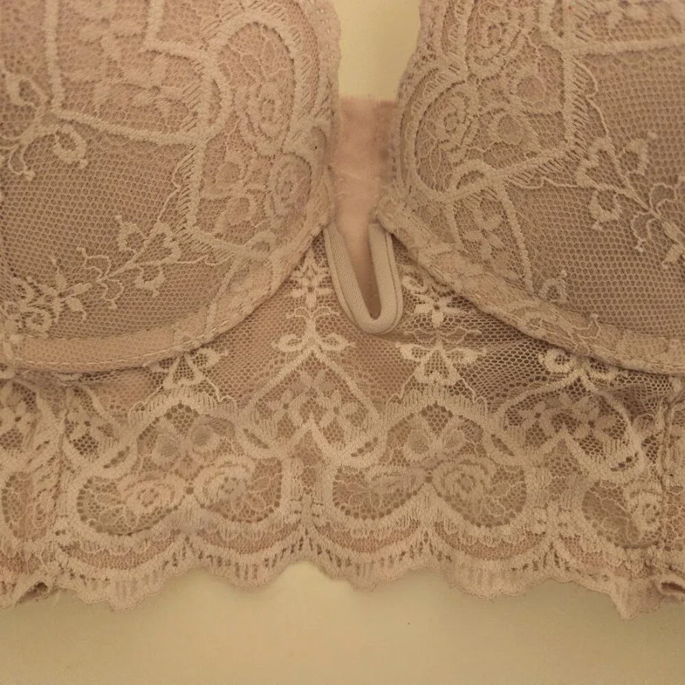 Jessica Simpson light‎ pink long line bra Size 34C